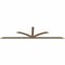 Ekena Millwork Richland Smooth Timber Gable Bracket, Douglas Fir, 108"W x 27"H x 1 1/2"D x 3 1/2"F, 6/12 Pitch GBW108X27X0204RIC00SDF - alternate 5